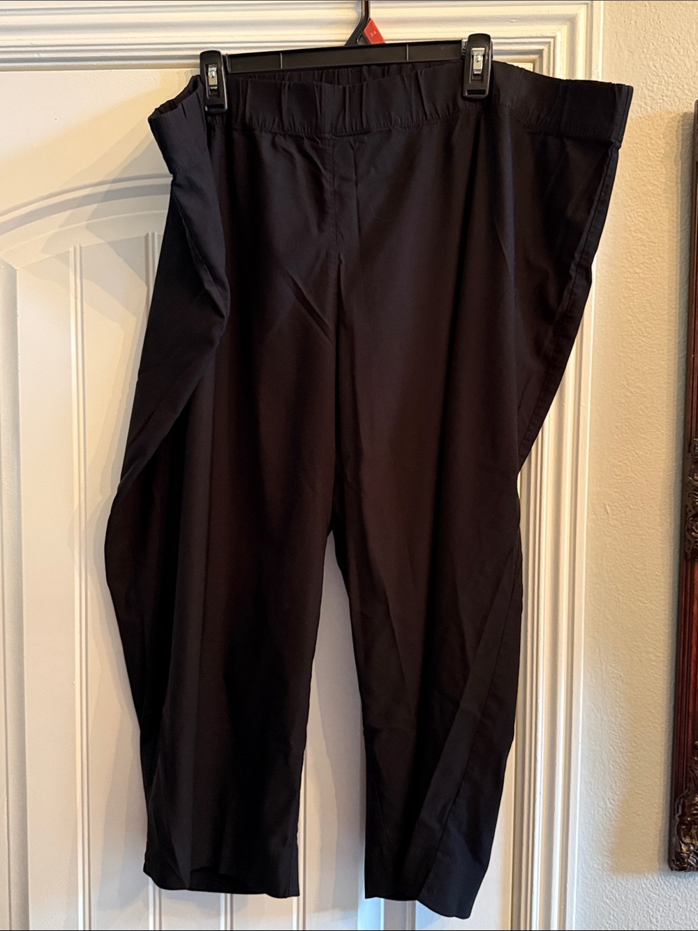 Susan Graver Black Straight-Leg Ponte Pants